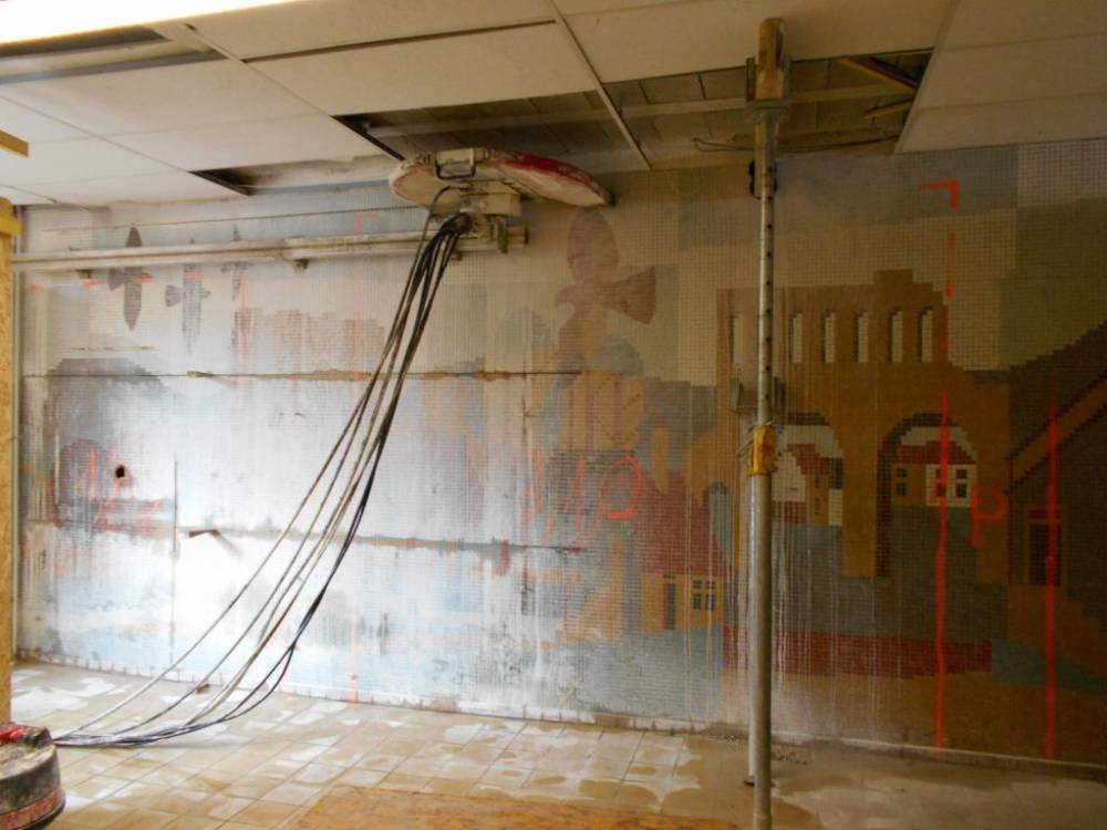Découpe béton sur chantier